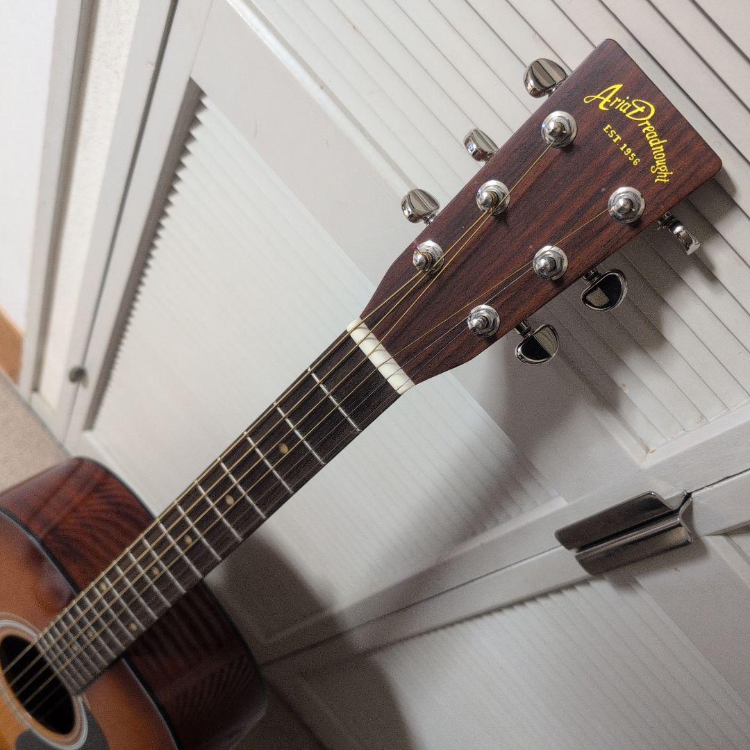 Aria Dreadnought AD-28TBS トップ単板　低弦高　美品