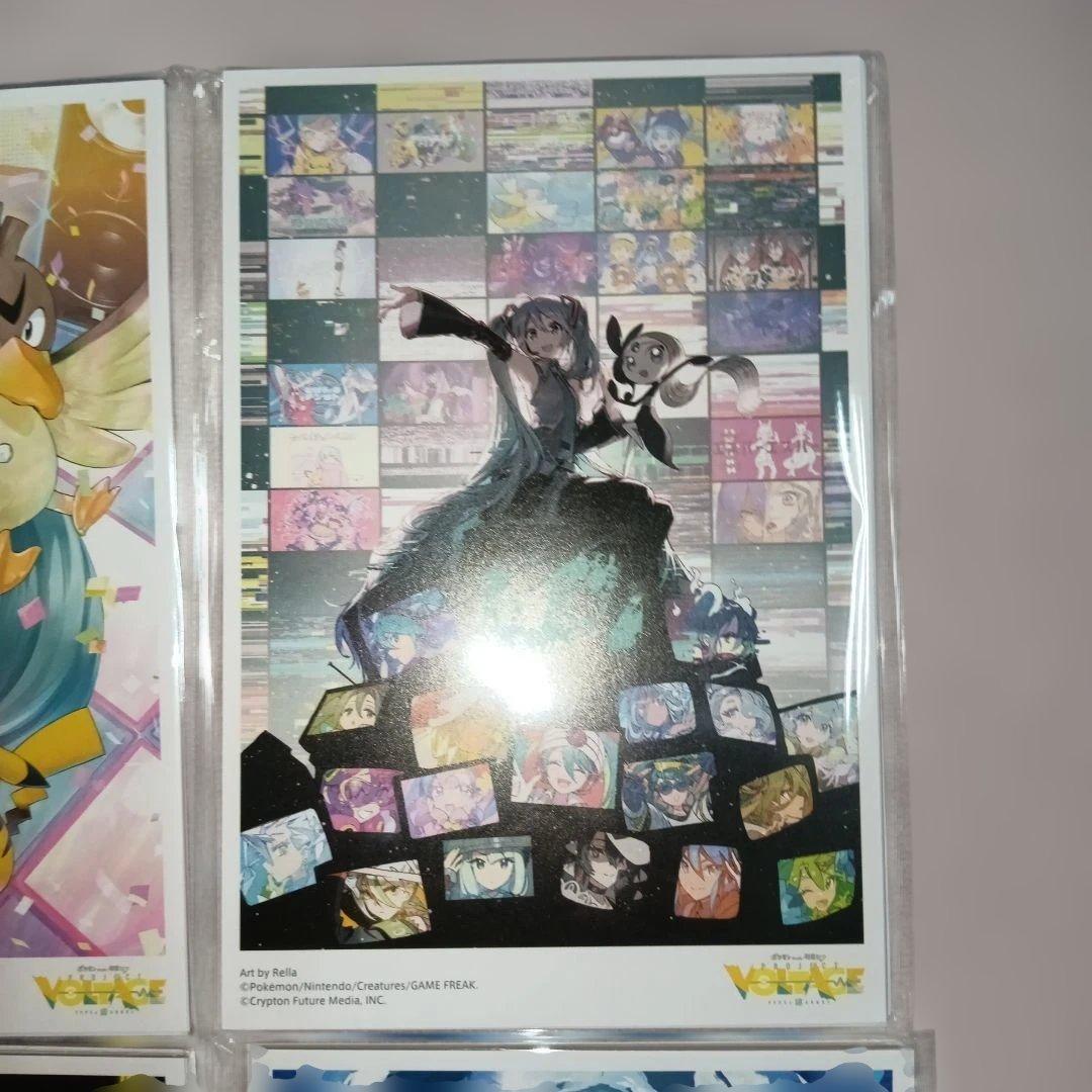 ポケミクライブ ポストカードセットABCD未開封 フルコンプ ポケモン×初音ミク