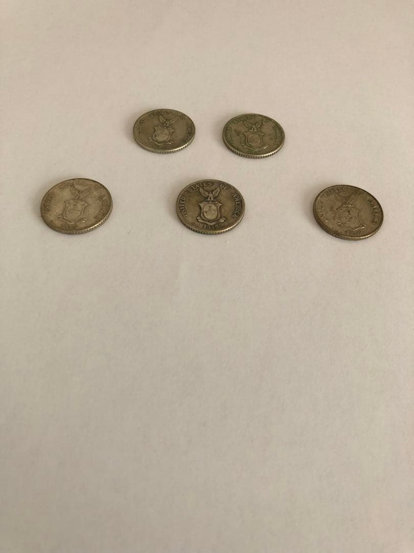 1944年45年フィリピン 20 センタボス  アンビルとハンマーを持つ女性5枚