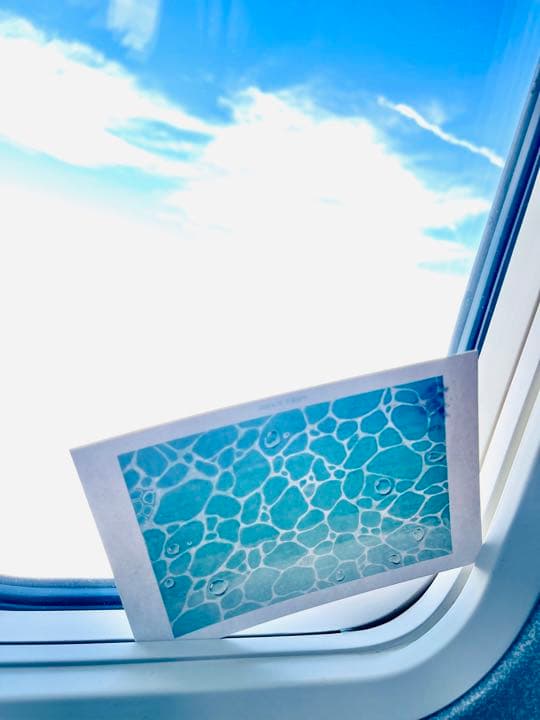 【宝授】匿名希望のイラストと宍道湖の日没