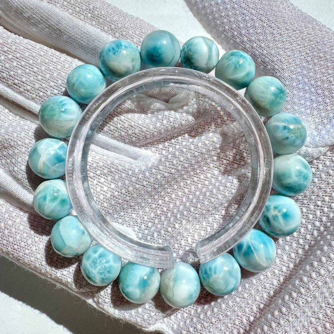 ラリマー ブレスレット 10.9mm ブルーペクトライト