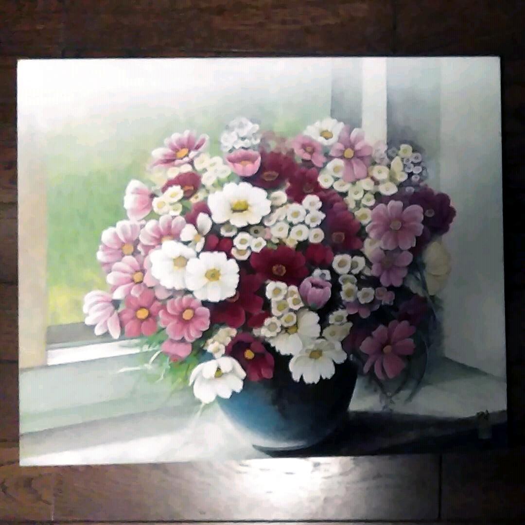 日本画(21)　窓辺