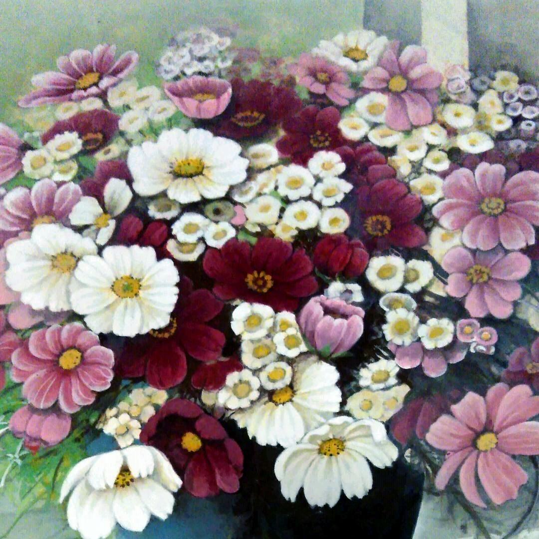 日本画(21)　窓辺