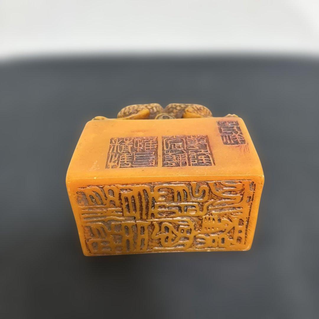 篆刻印材　大型　寿山石　古印材　書道印材　石彫刻