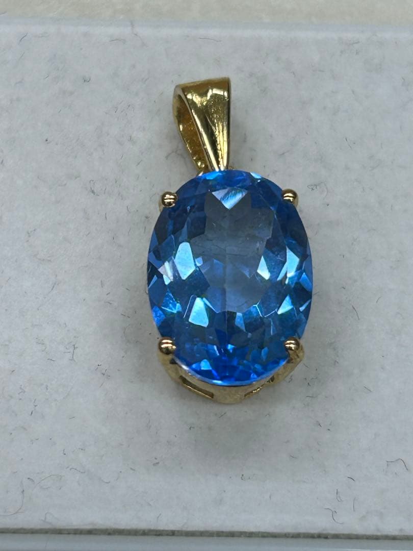 最終価格‼️スイスブルートパーズ　ゴールドメッキ　ペンダント　トップ