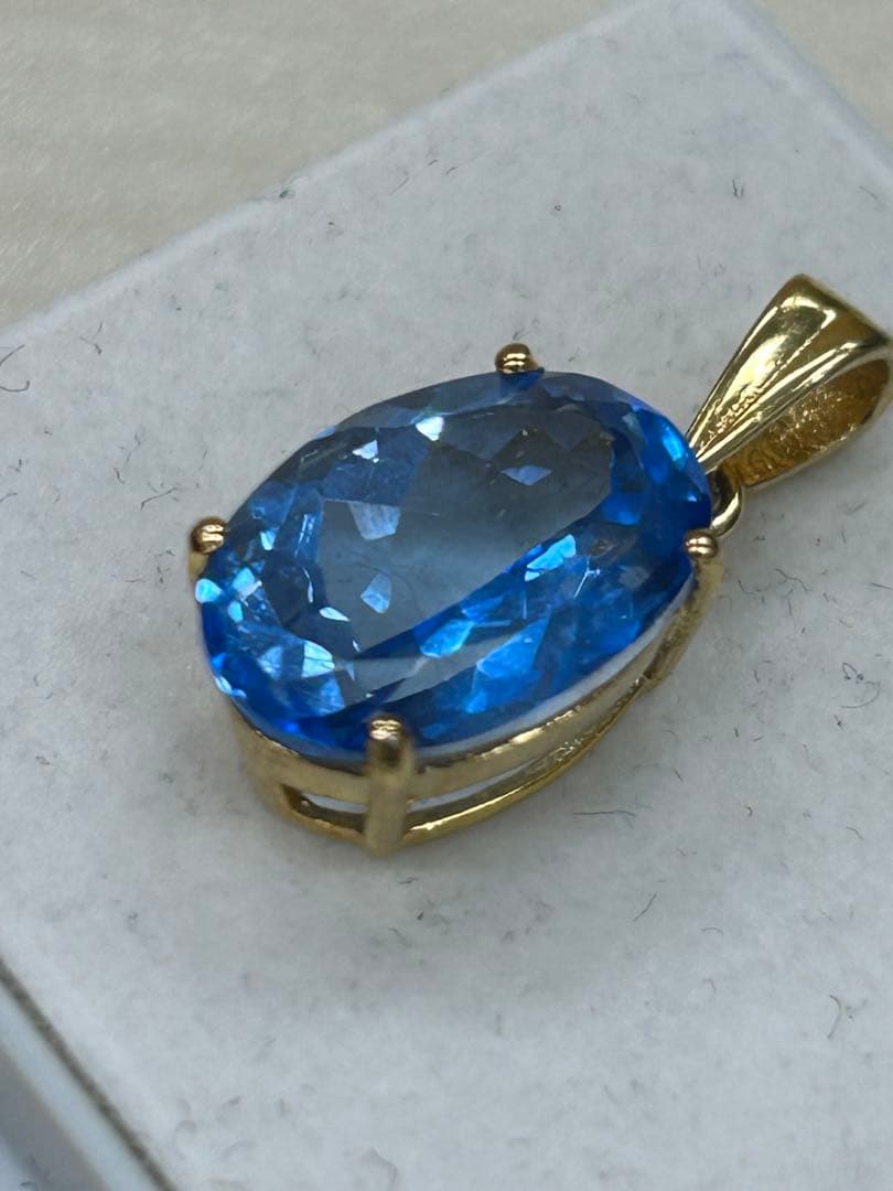 最終価格‼️スイスブルートパーズ　ゴールドメッキ　ペンダント　トップ
