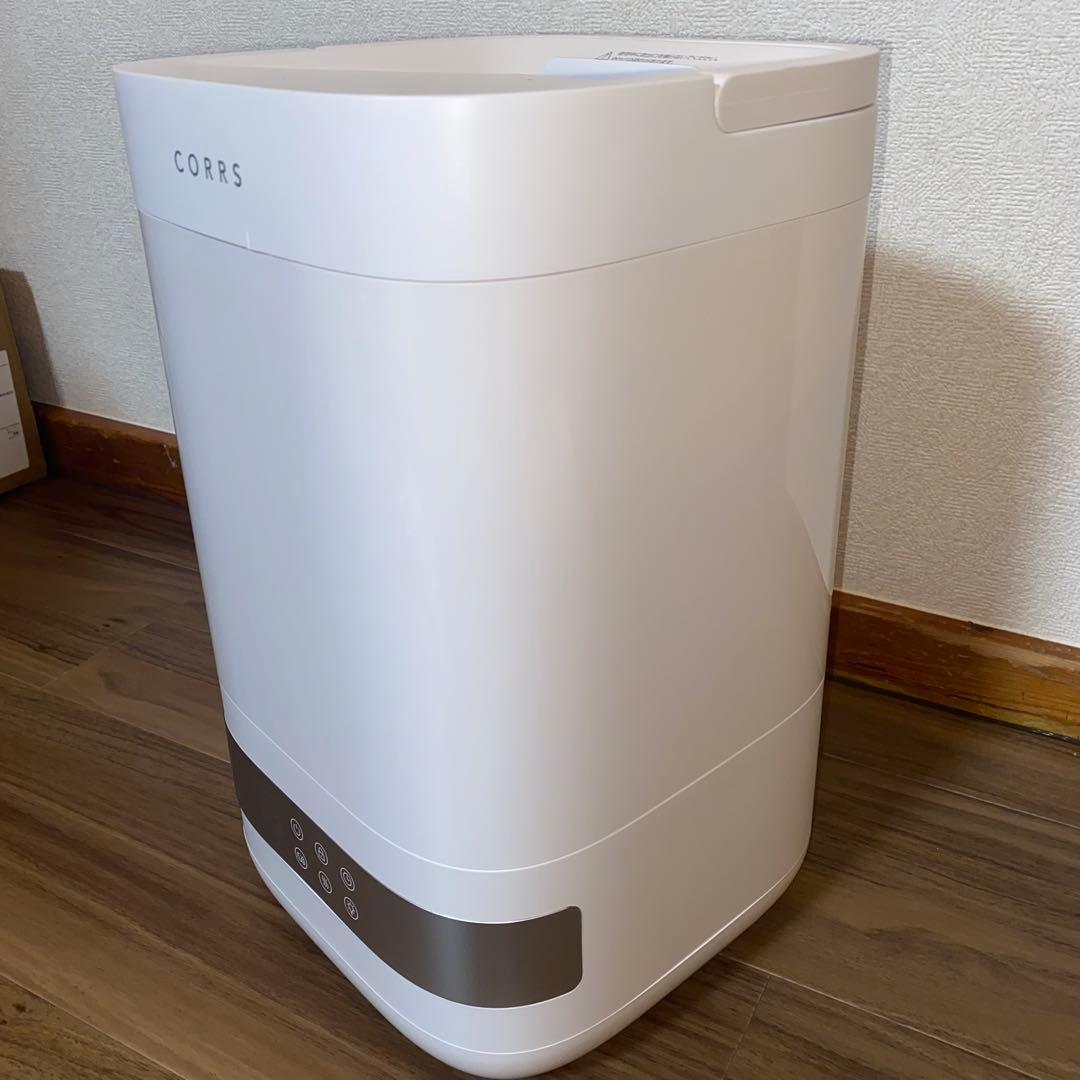 加湿器 4.0L 大容量 スチーム式加湿器 上から給水