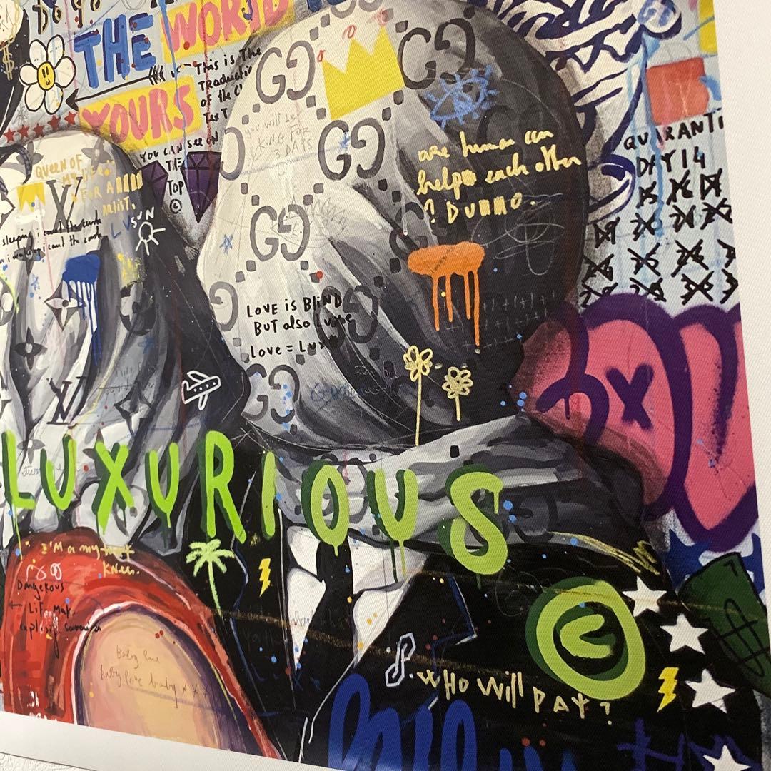 ルネ・マグリット　パロディー　アート　40×40cm インテリア　ブランドロゴ