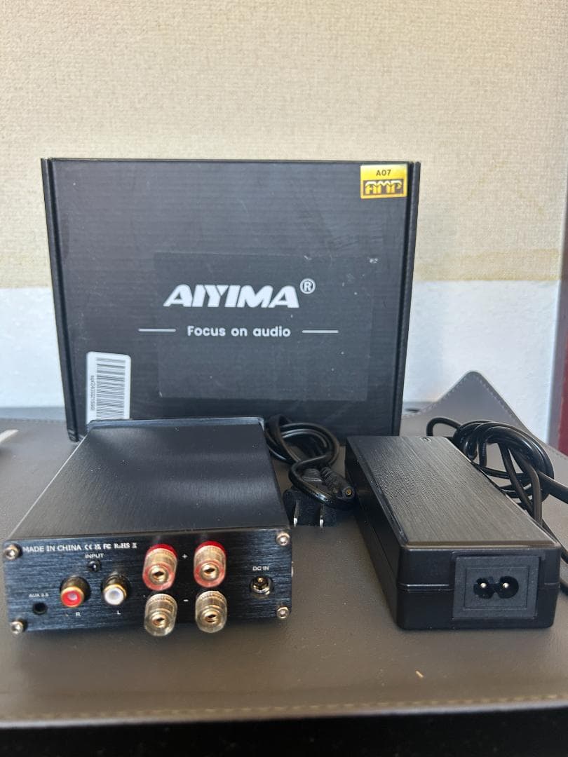 ●AIYIMA モノラルパワーアンプ　A07　300W　ブラック　動作確認済み
