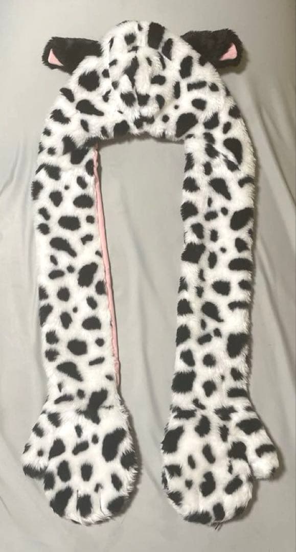 ディズニー　101匹わんちゃん　マフラーキャップ　ファンキャップ