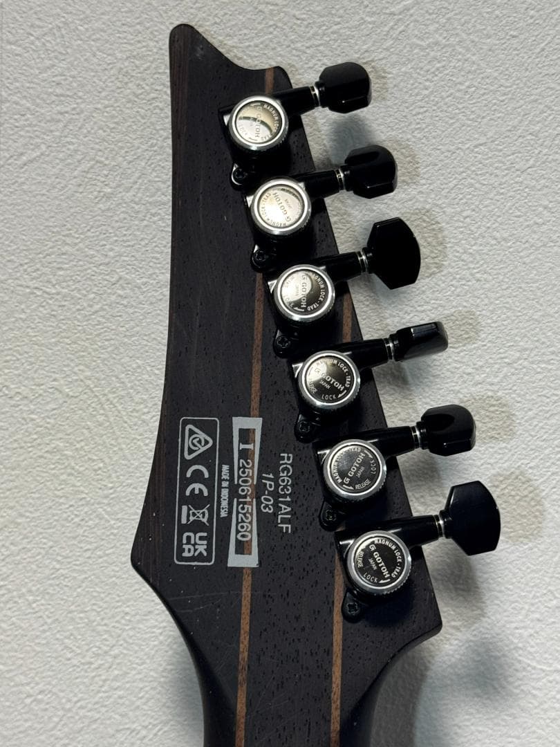 【FISHMAN PU】Ibanez RG631ALF-BCM 25年製