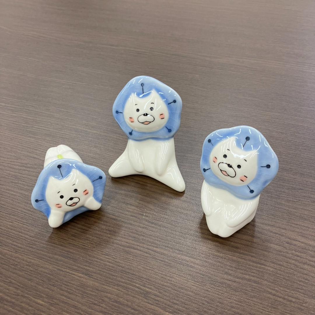 ネモにゃん　ミニオブジェ　3種セット（陶器）