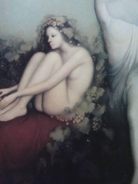 岩織治、『豊饒酌麗』、希少画集画、裸婦、高級新品額・額装付、版上サイン入り