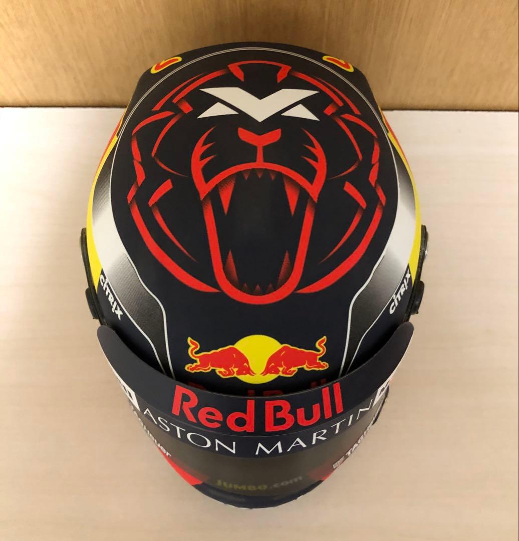 マックス・フェルスタッペン レッドブル1/2ヘルメット2018年 本戦仕様