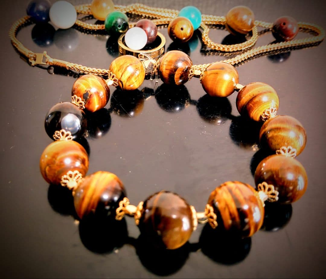 天然石ビーズブレスレット3点セット