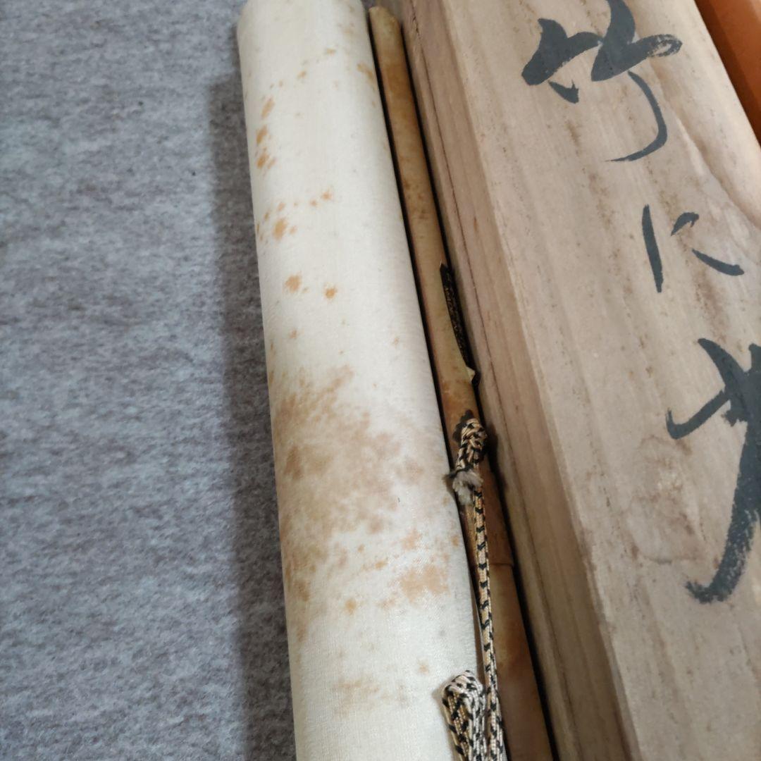 竹に雀　掛軸　Y278