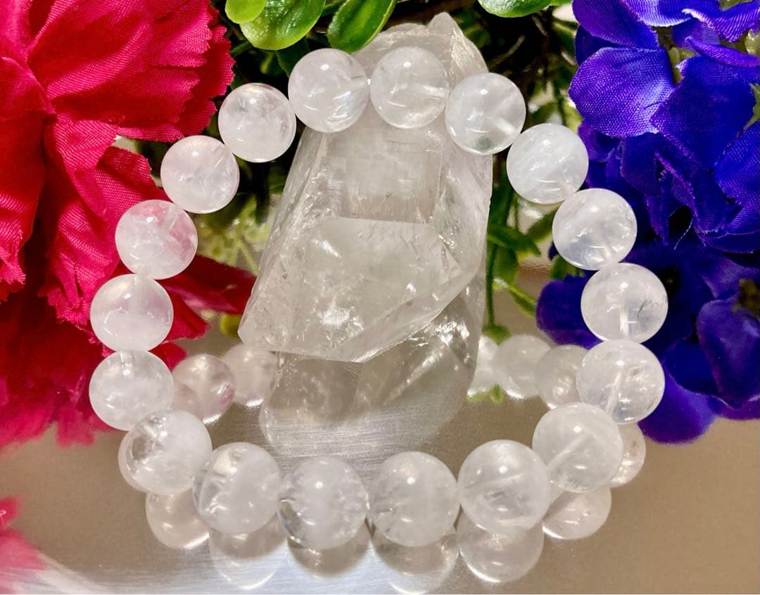 究極品質　超古代の記憶を持つ幻の水晶　ホワイトレインボーウラルレムリアン　12㎜