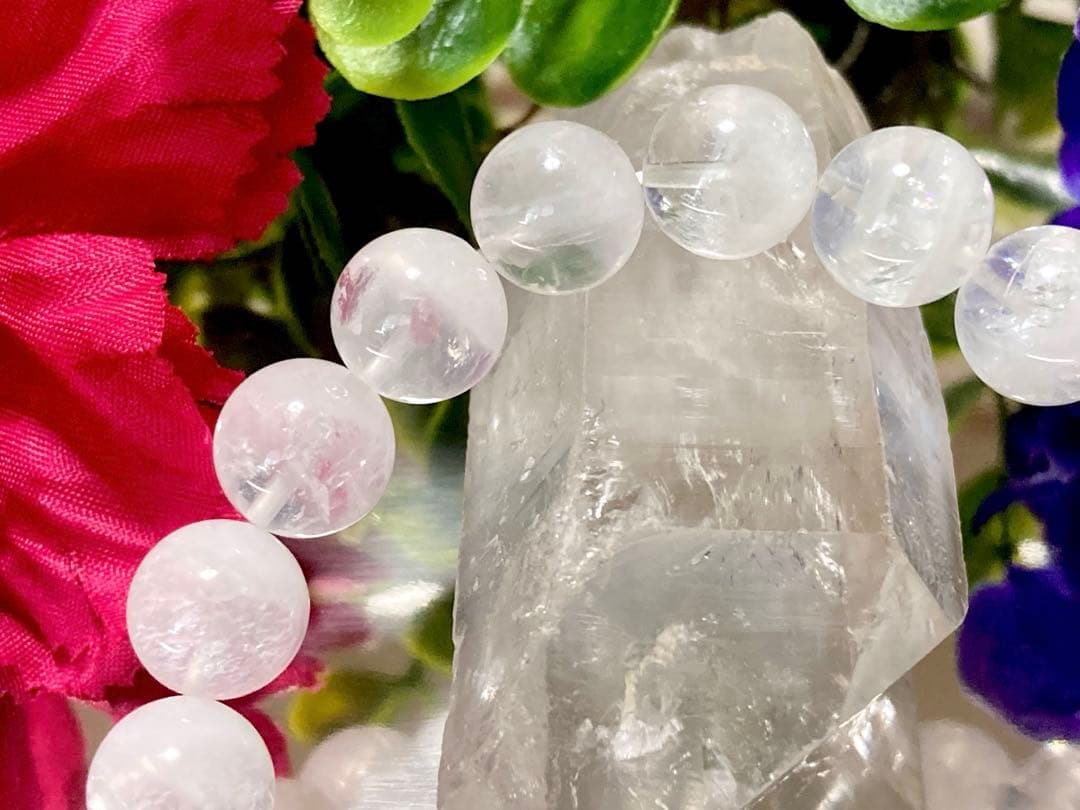 究極品質　超古代の記憶を持つ幻の水晶　ホワイトレインボーウラルレムリアン　12㎜