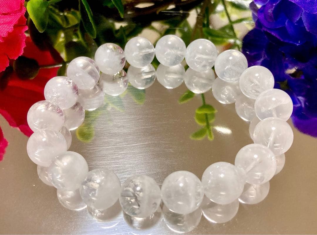 究極品質　超古代の記憶を持つ幻の水晶　ホワイトレインボーウラルレムリアン　12㎜