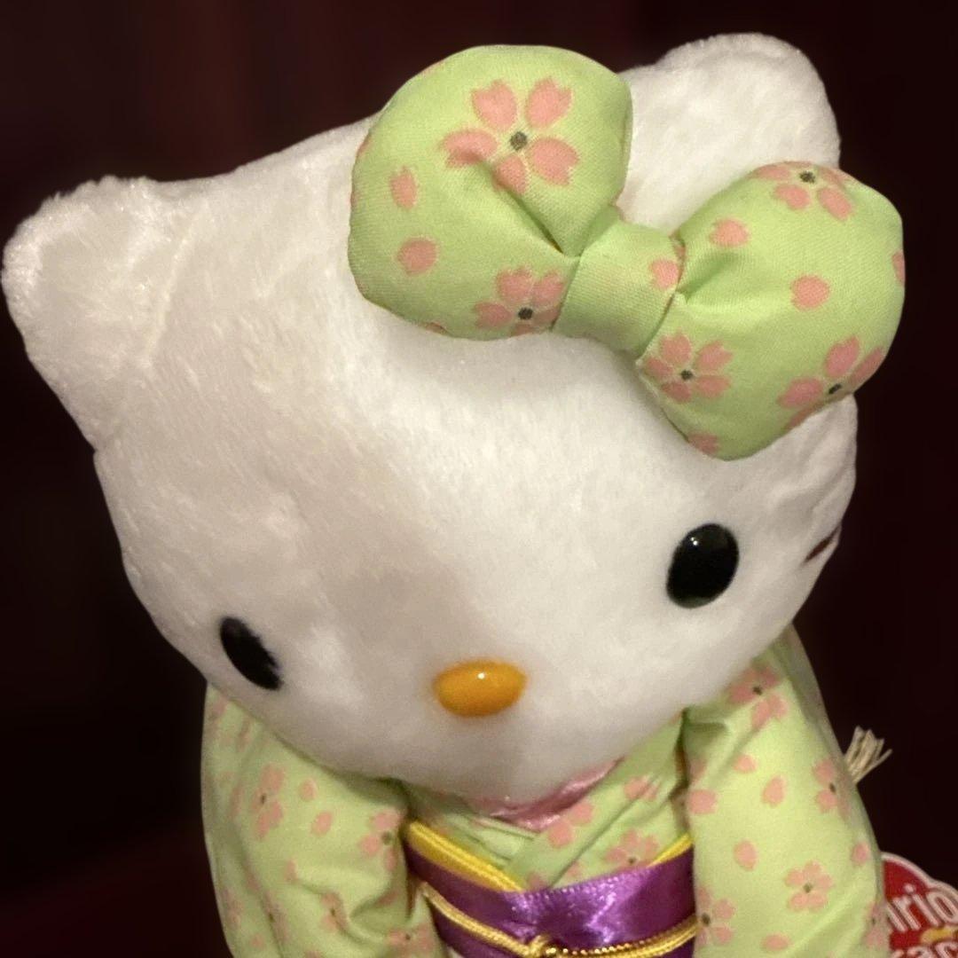 サンリオ　ハローキティ　着物　おじぎ　ぬいぐるみ　平成レトロ　非売品　レア　希少
