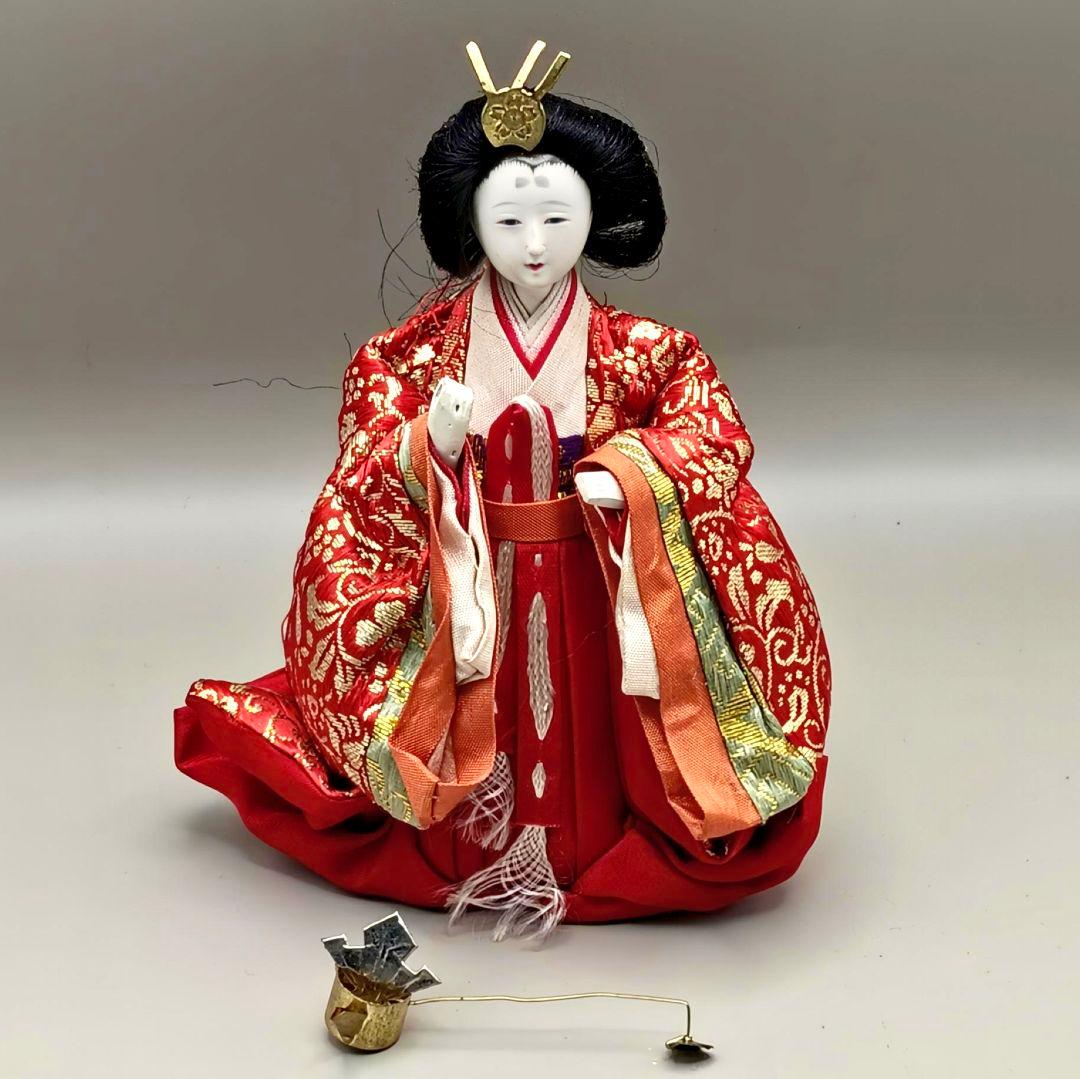 昭和の雛飾り　御殿飾り雛人形　設置時幅45×奥30×高60cm位　簡単組立　雛祭
