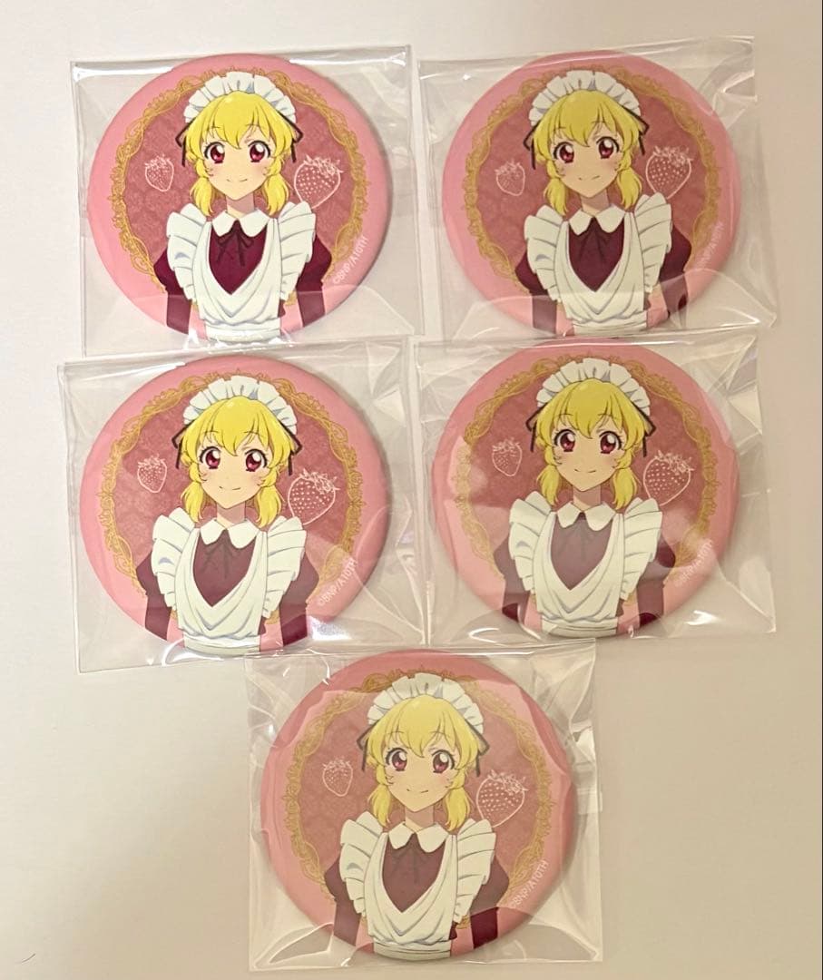 アイカツ　星宮いちご　メイド　缶バッジ