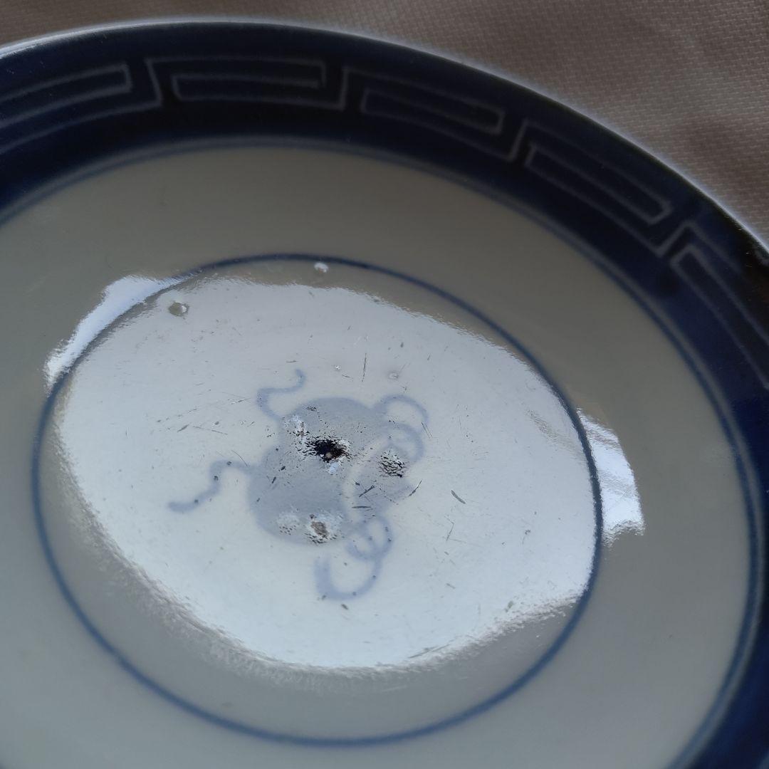 古伊万里（太明年製） 染付蓋付き碗４客セット