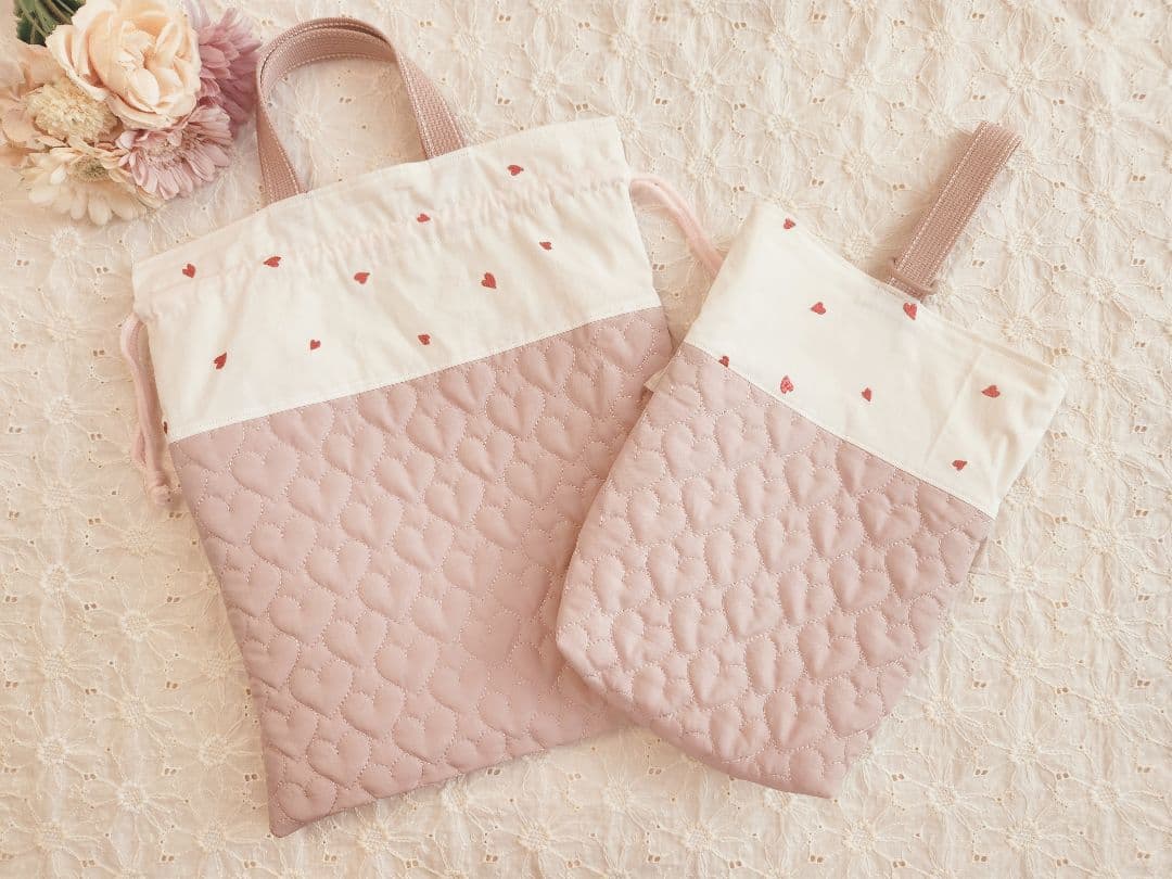 入学グッズ 入園グッズ 女の子 お着替え袋 体操服袋 巾着袋 上履き袋 靴袋