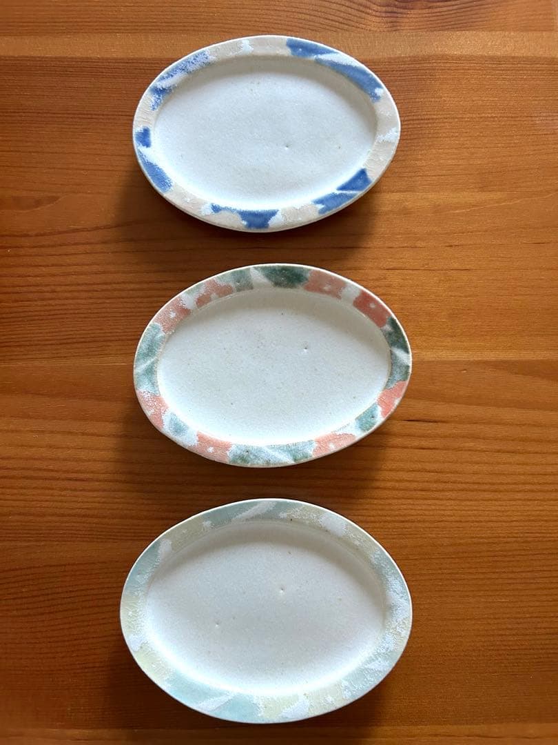 小渕祥子さん オーバルプレート3枚セット