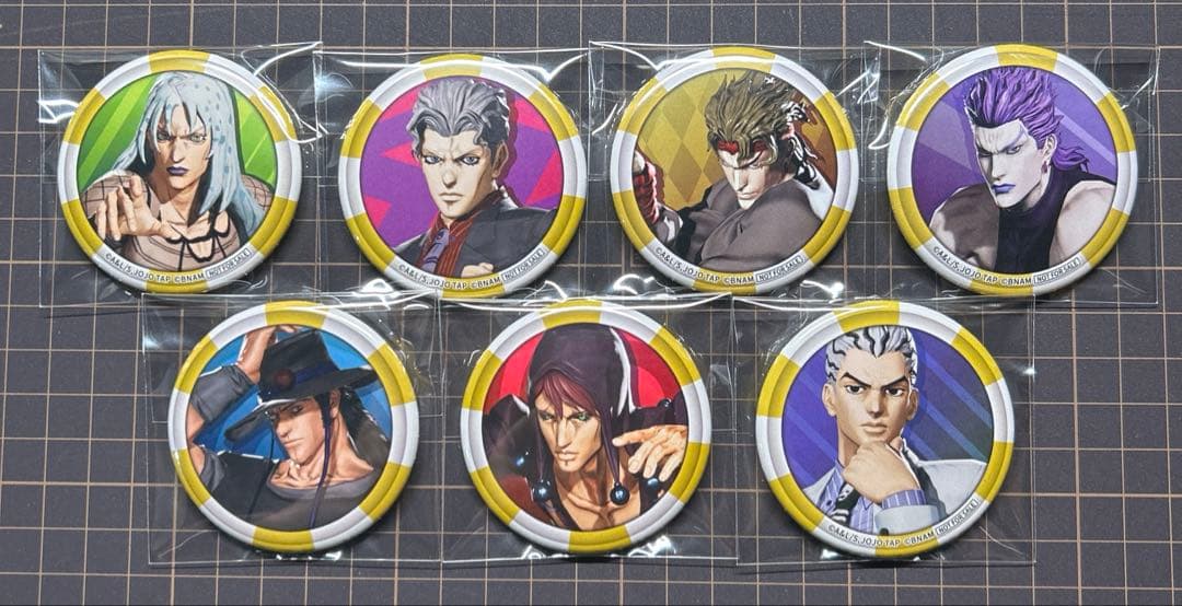 ジョジョの奇妙な冒険　ラストサバイバー 缶バッジ7個セット
