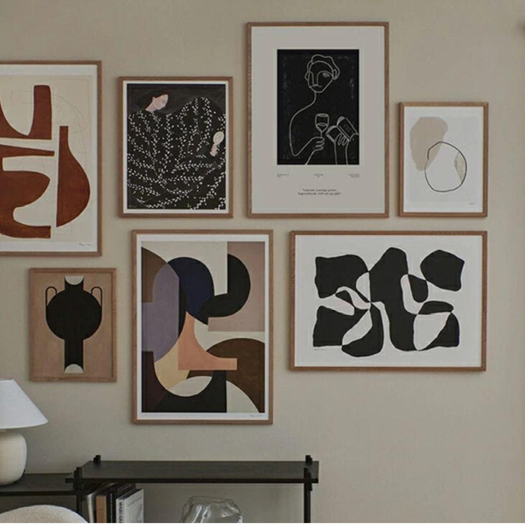 【フレーム付き】The poster club Rosa 北欧アート　ポスター