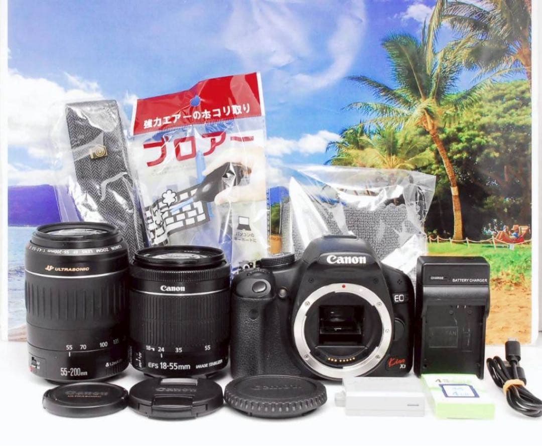 美品❤️Canon kiss X3 ダブルレンズ 初心者にもおすすめ 高画質