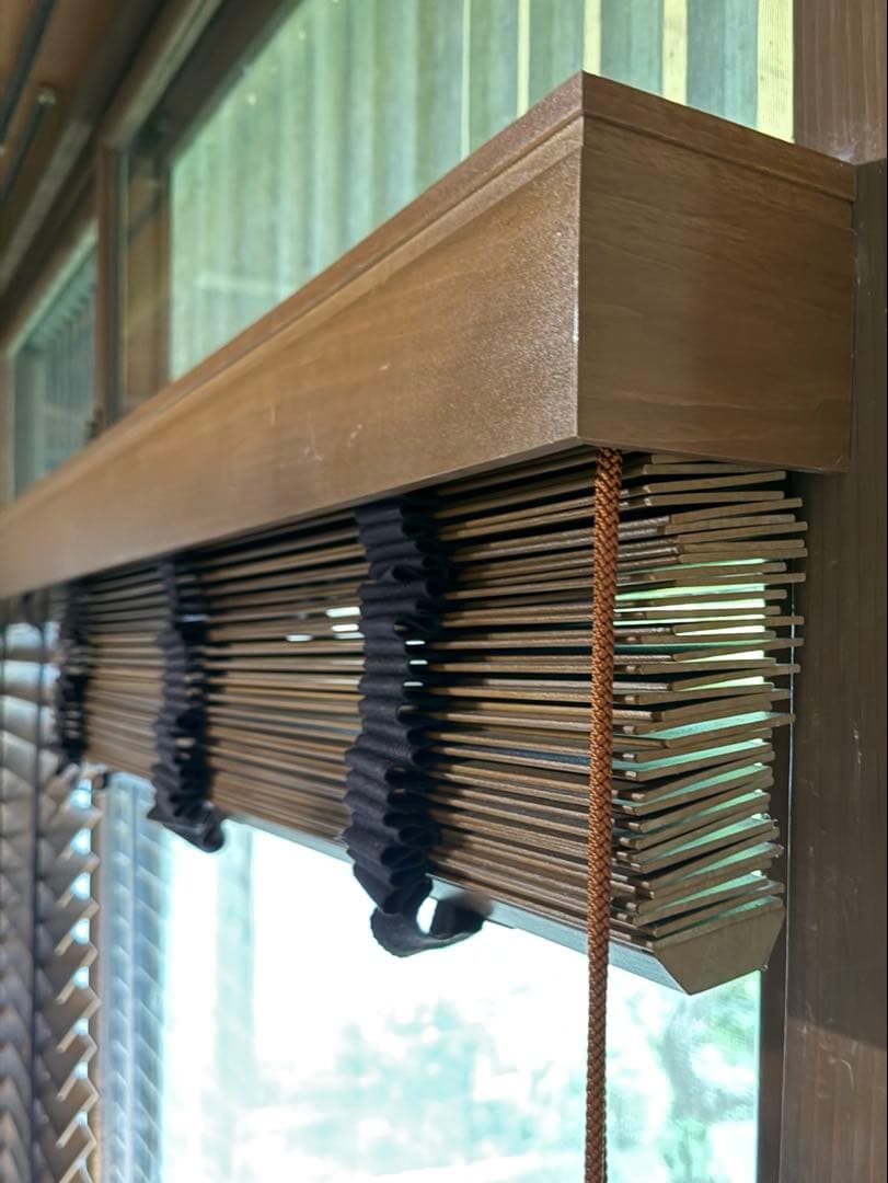 【最終値下げ】TOSOベネウッド50 ウッドブラインド　幅175cm 掃き出し窓