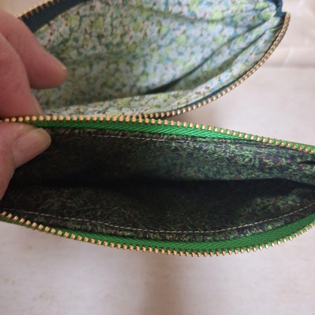 パンダパネル生地　ハンドメイド　フラットポーチ