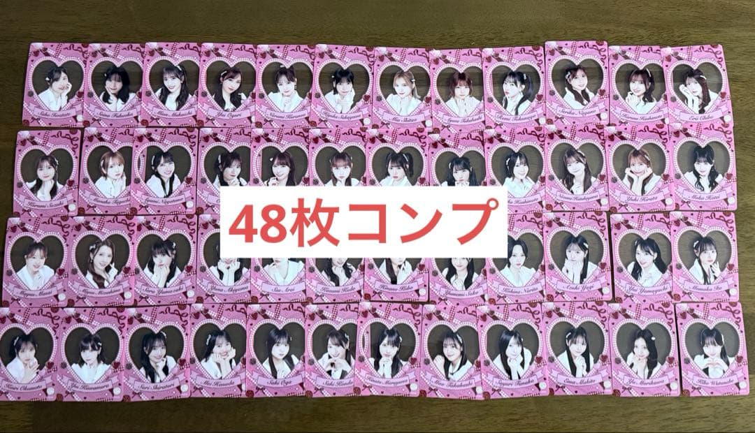AKB48 バレンタインスクラッチ C賞クリアカードA 48枚フルコンプセット