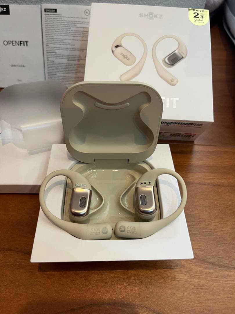 【美品、付属品全て有】SHOKZ OPEN FIT ベージュ