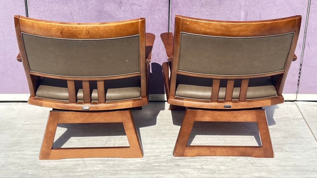 maruni モダンデザイン アームチェア 2脚セット