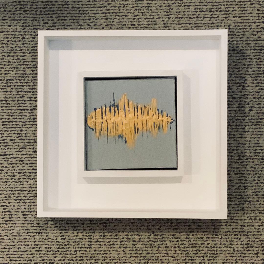 公募展入選作家による現代アート作品　Gold Heart No.1