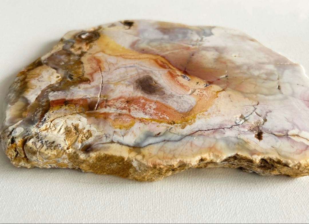 【新品未使用】アゲート　瑪瑙　スラブ　プレート　 約15㎝×20㎝
