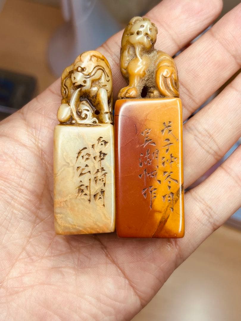 印材 寿山石 篆刻 印章 印鑑 書道具 中国美術 検 鶏血石 田黄石 青田石