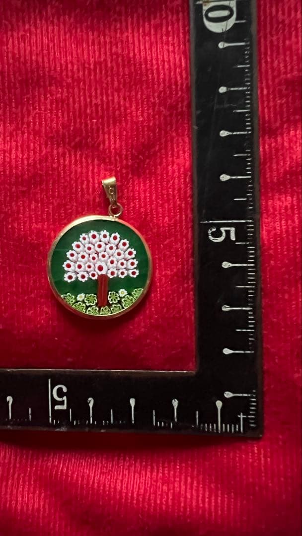 ☆新品☆ベネチアンガラス・桜の木モチーフ ペンダント 約5cm