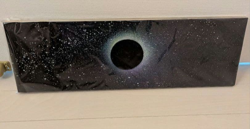 原画　スプレーアートエデン　EDEN　宇宙 ブラックホール アート　wood