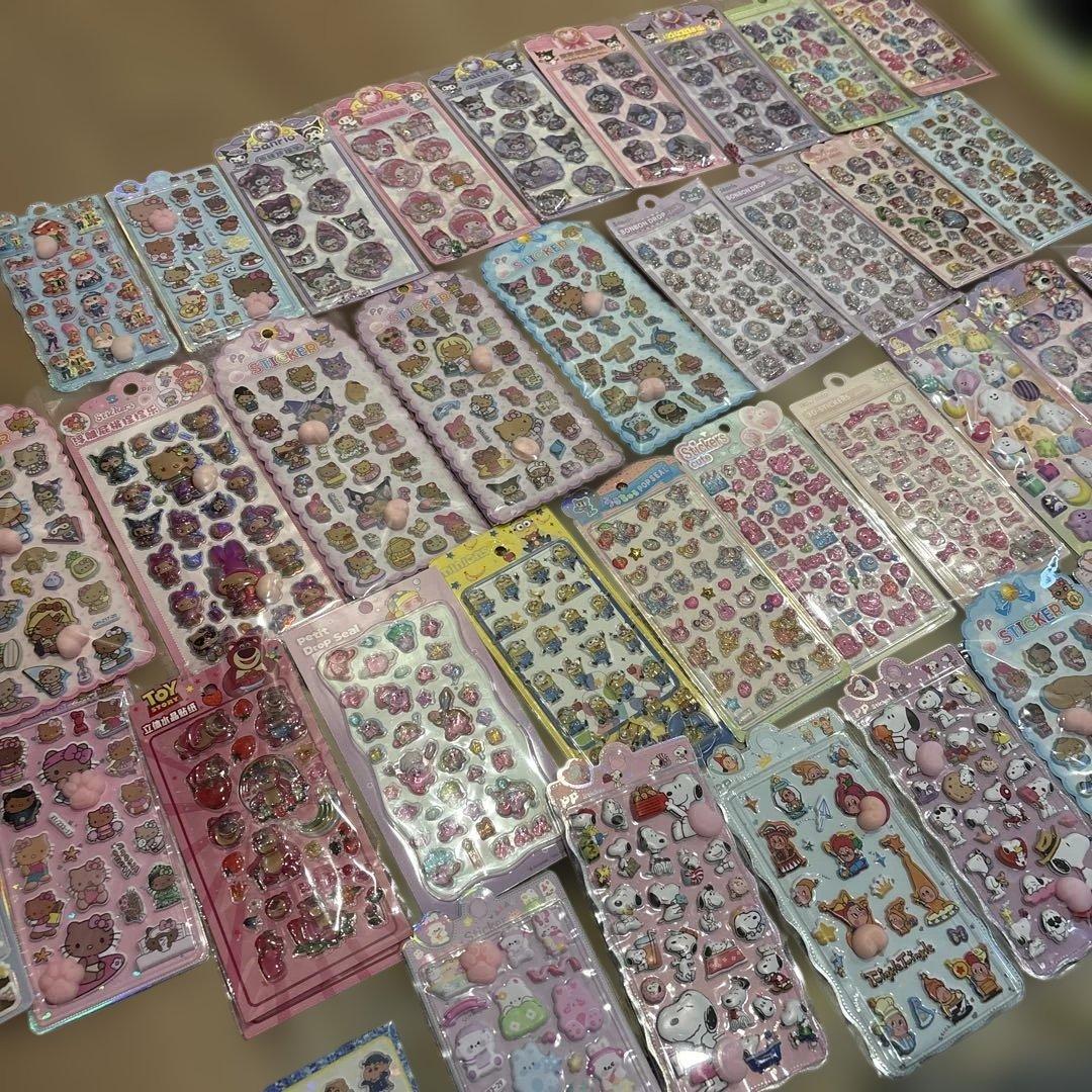 ボンボンドロップ　シール　韓国製　36枚