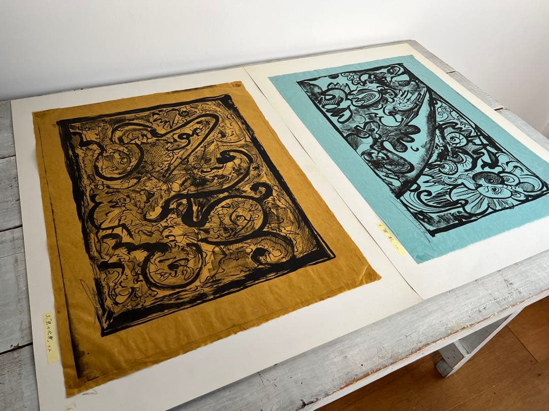 猪瀬辰男リトグラフ24点 限5-20 署名入 1980年 銅版画・石版画 外箱付