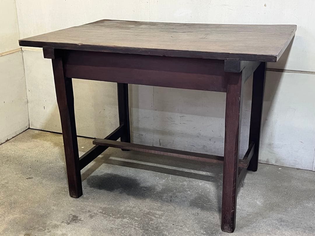 明治〜大正 アンティーク木製の作業台 一枚板