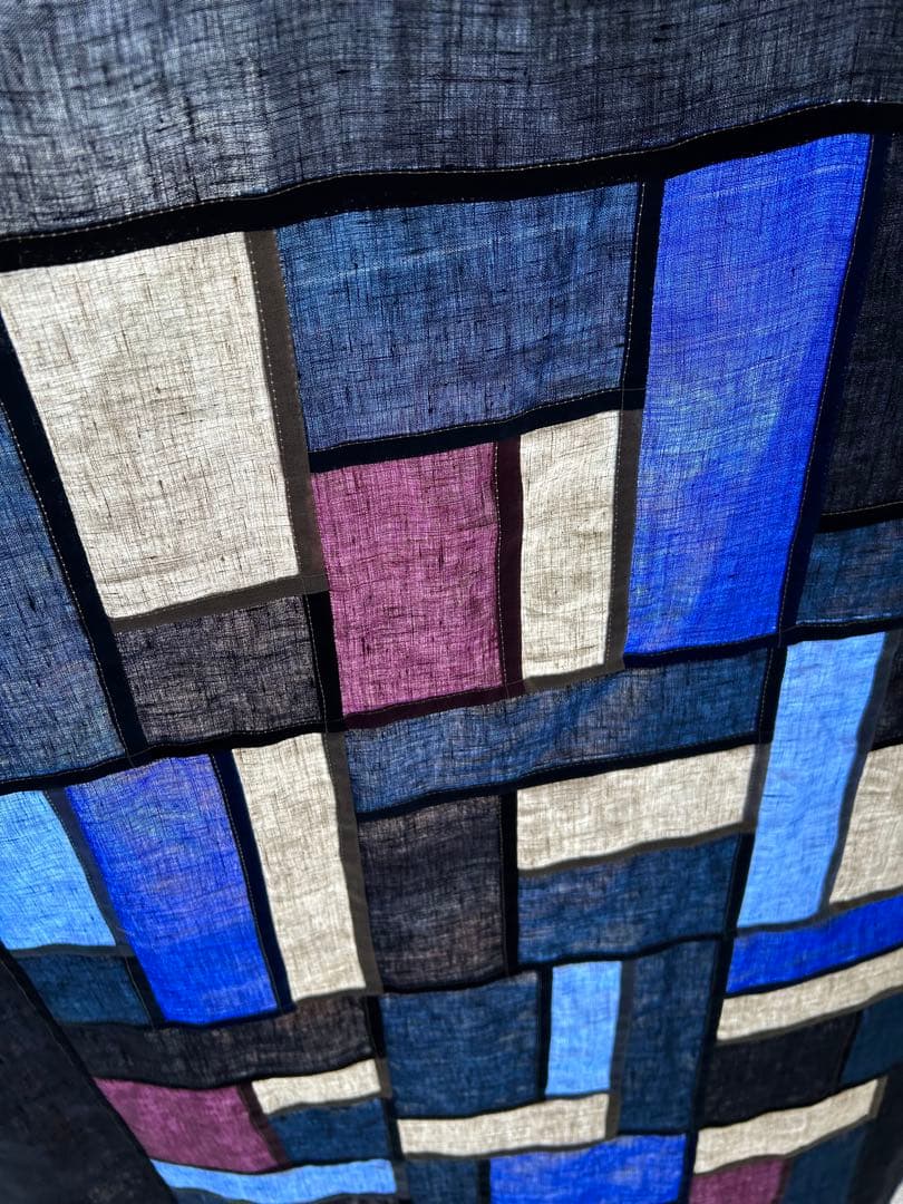 「山の実」麻ポジャギ