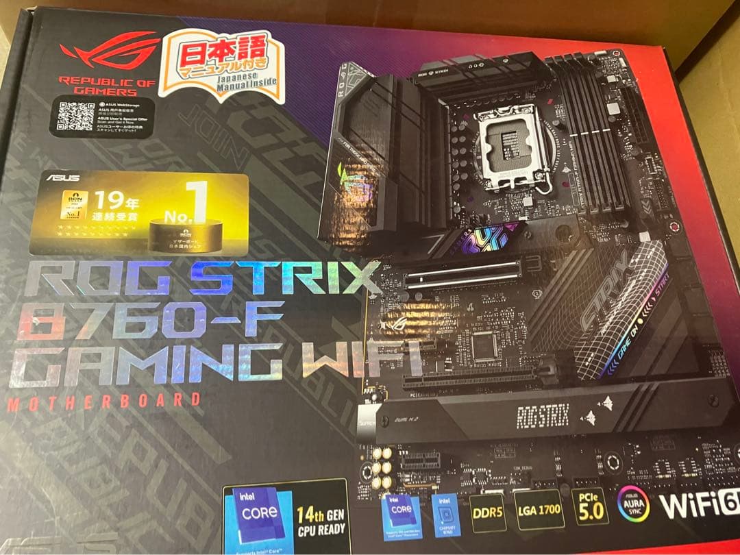 マザーボード ASUS ROG STRIX B760-F GAMING WIFI DDR5