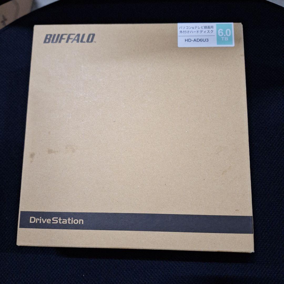 BUFFALO 外付けハードディスク 6TB ブラック