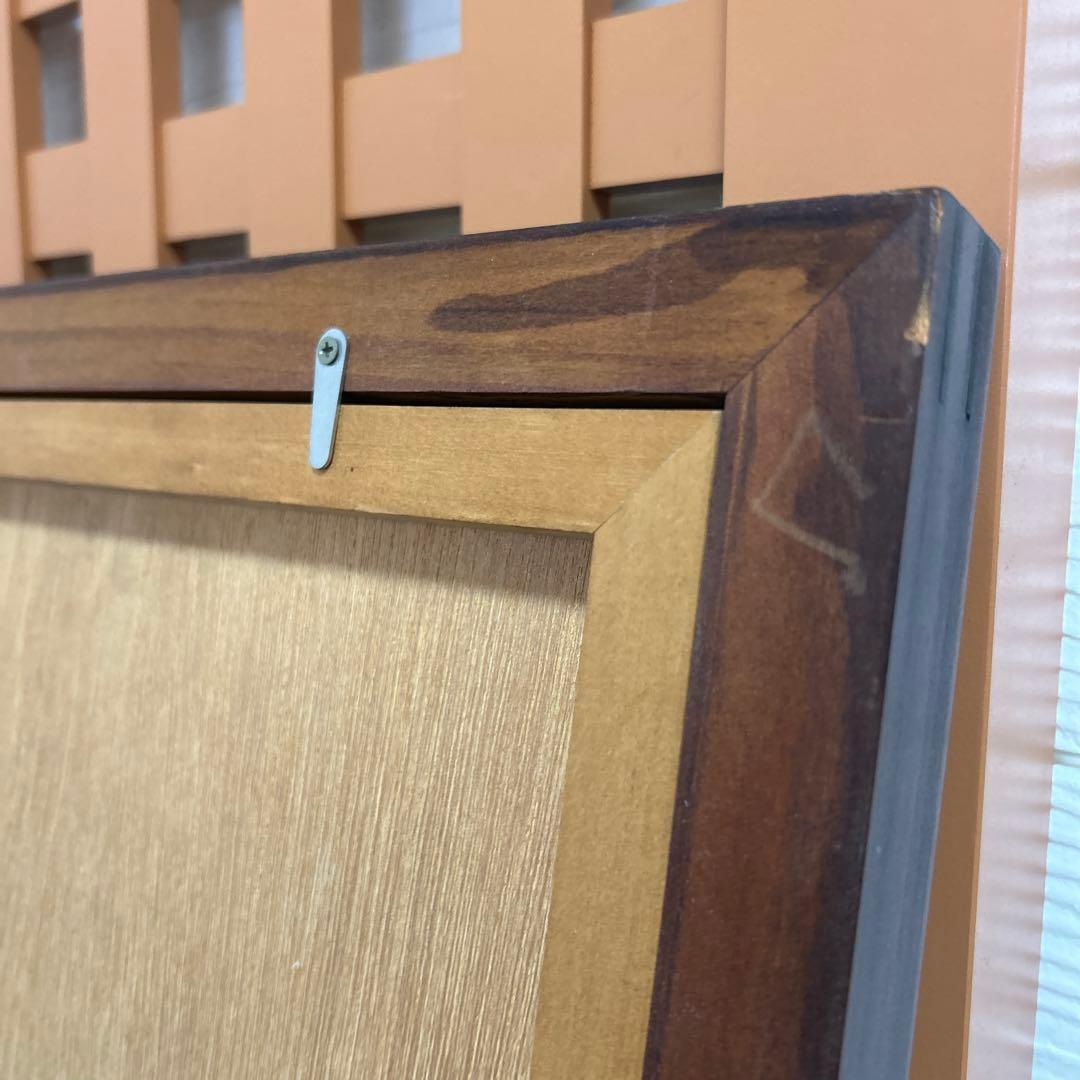 美品 吉岡一 墨彩画 不動名王像　額　水墨画 書画 絵画 印有 肉筆画 印有