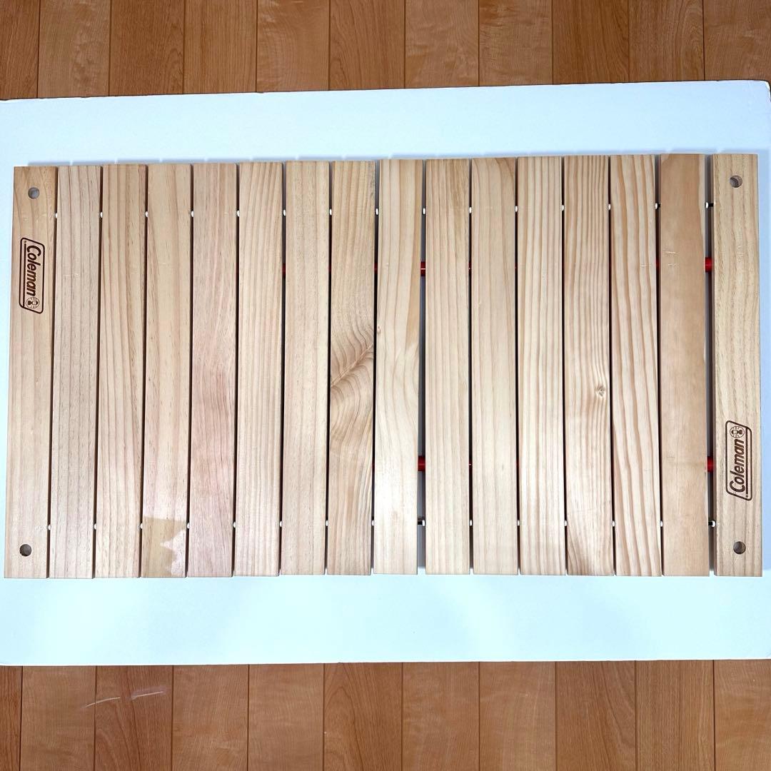 Coleman コールマン アウトドアワゴン ウッドロールテーブル